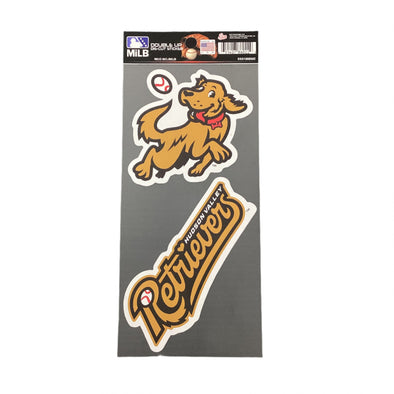 *NEW* HV Retrievers Yellow Lab Double Up Die-Cut Decals - 2 Pack