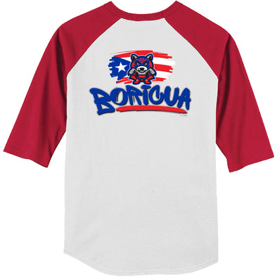 Adult Bríbon Boricua Color Block Raglan T-Shirt
