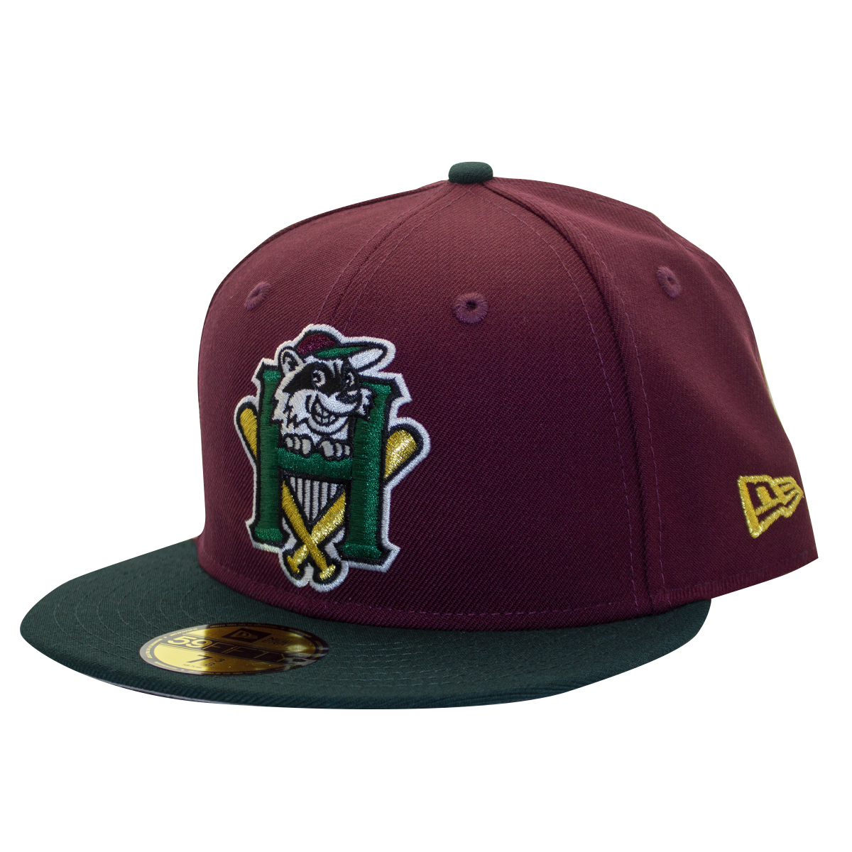 59Fifty Retro Home Legacy Fitted Cap Maroon Green Hudson Valley Renegades Official Team Store